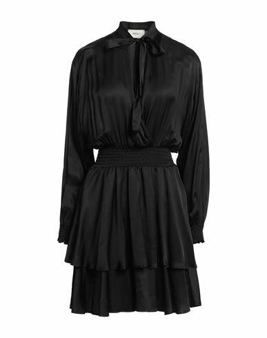 Vicolo Woman Mini dress Black Viscose Cover