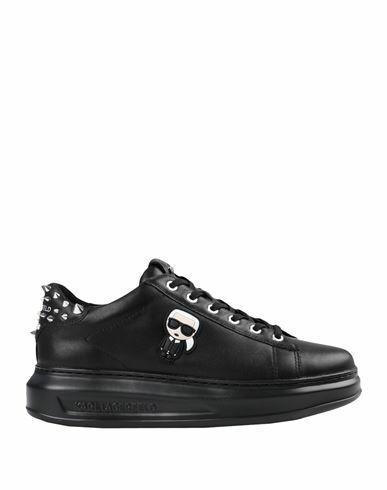 Karl Lagerfeld Kapri Karl Ikonic Stud Tab Woman Sneakers Black Bovine leather Cover