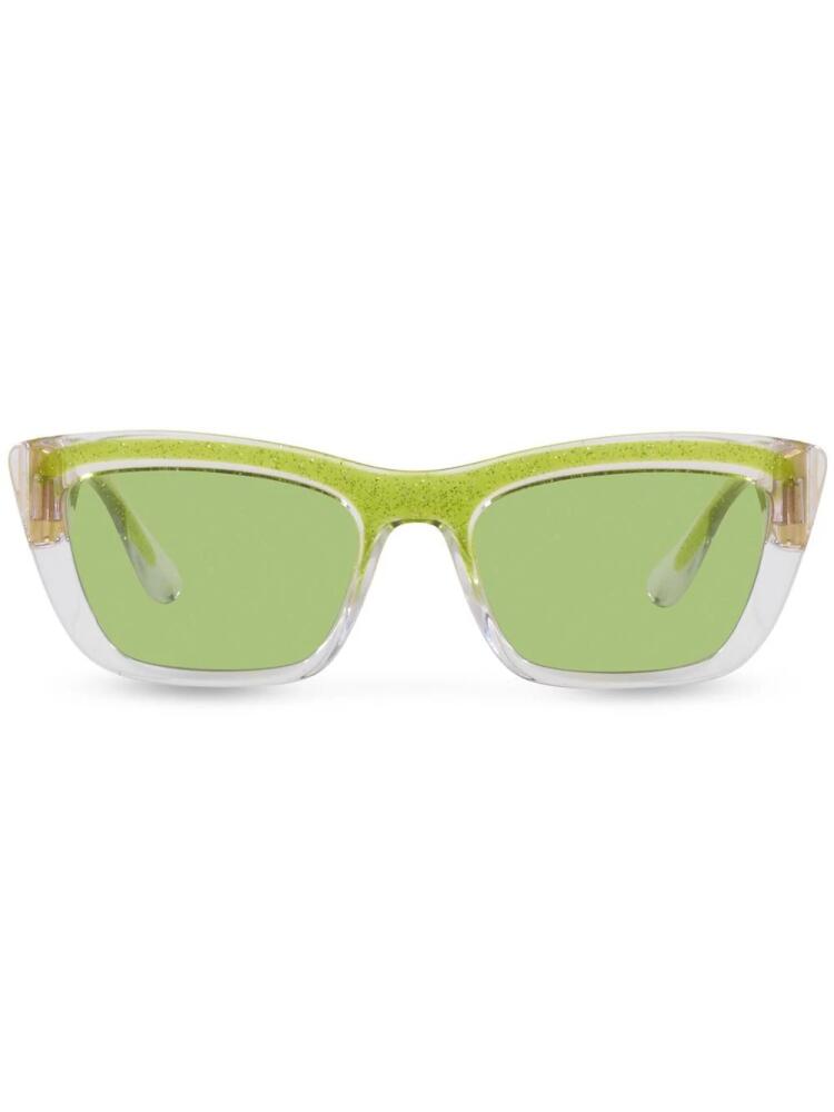 Dolce & Gabbana Eyewear glitter cat-eye sunglasses - Green Cover