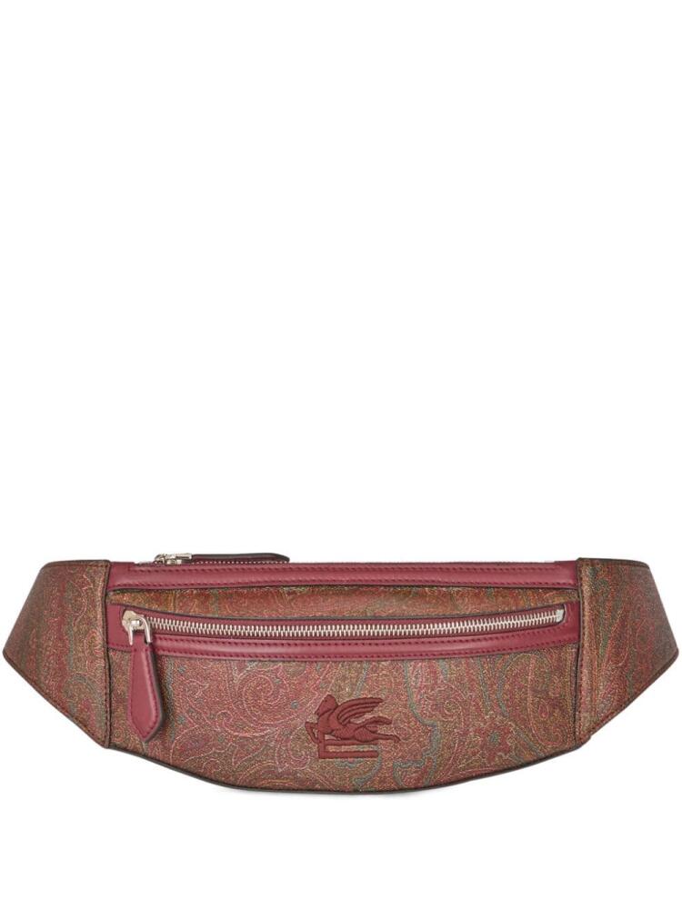 ETRO Pegaso-embroidered paisley belt bag - Brown Cover