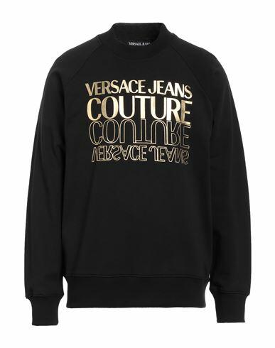 Versace Jeans Couture Man Sweatshirt Black Cotton Cover