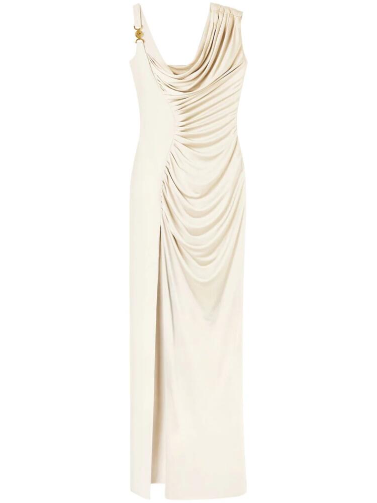 Versace Medusa '95 draped gown - Neutrals Cover