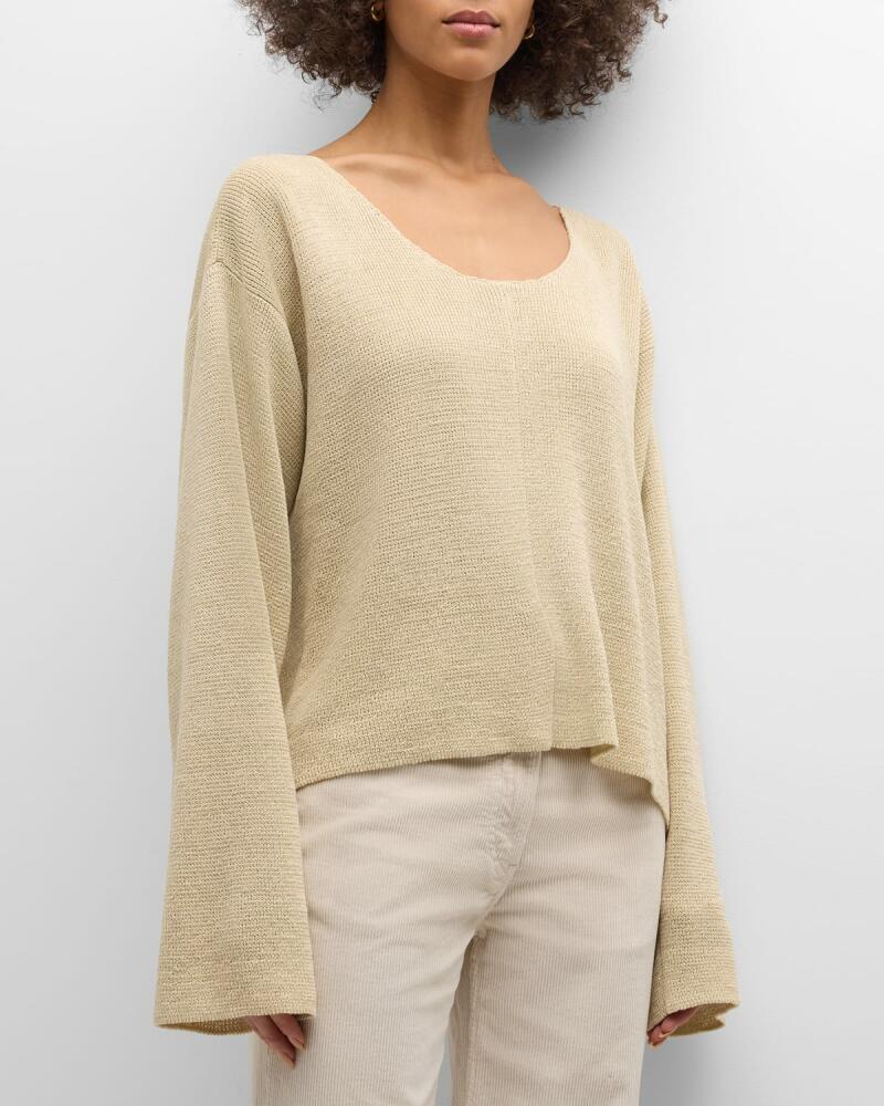 THE ROW Flo Linen Knit Sweater Cover