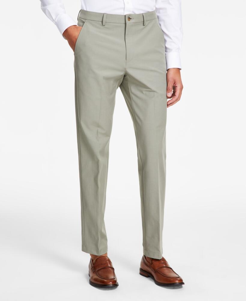 Michael Kors Men's Classic Fit Spring Cotton Stretch Pants - Green Cover