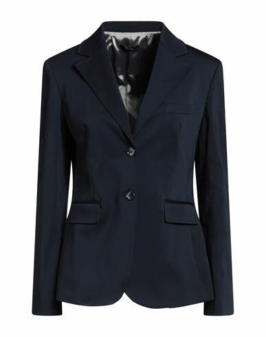 Hanita Woman Blazer Midnight blue Polyester, Cotton, Elastane Cover