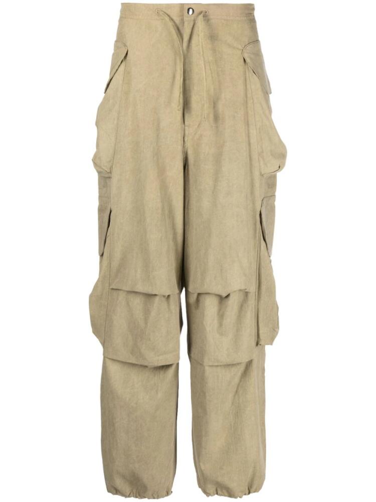 ENTIRE STUDIOS Gocar cotton-blend cargo trousers - Neutrals Cover