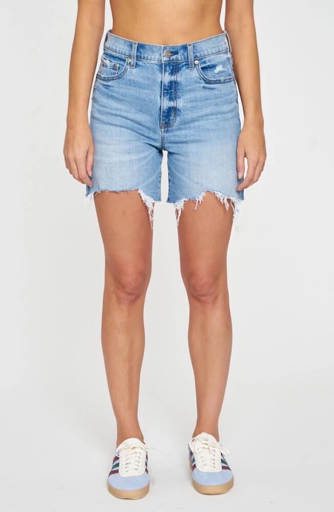 Sundaze High Waist Cutoff Denim Shorts in Marina Distressed Cover