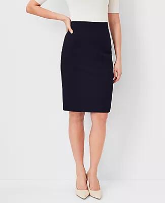 Ann Taylor The Petite Seamed Pencil Skirt in Seasonless Stretch - Curvy Fit Cover