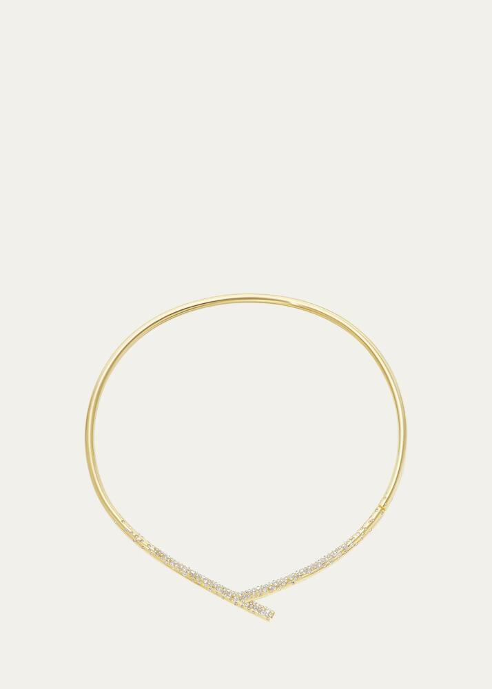 TABAYER 18K Yellow Gold Fairmined Oera Choker Necklace with Diamonds Cover