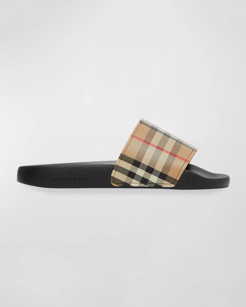 Burberry Furley Vintage Check Slide Sandals Cover