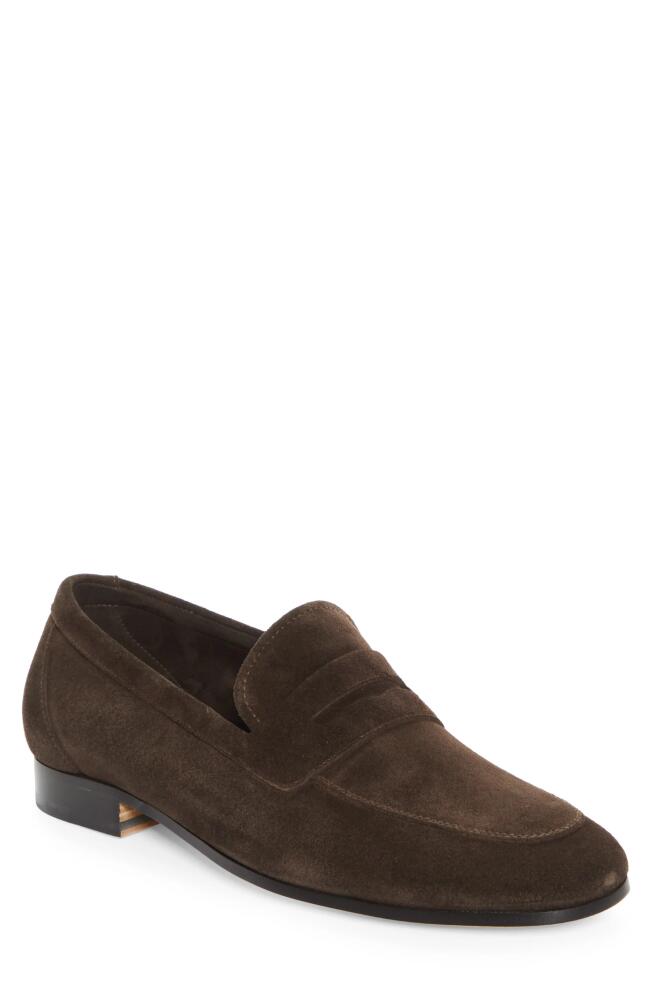 JM WESTON Woogie Penny Loafer in Dark Brown Cover