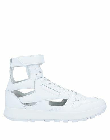 Maison Margiela X Reebok Man Sneakers White Soft Leather, Textile fibers Cover