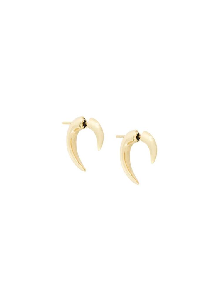 Shaun Leane 18kt yellow gold small Talon earrings - Metallic Cover