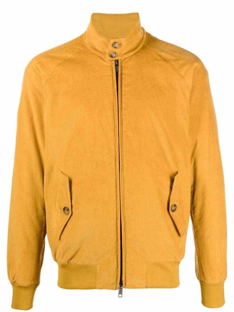 Baracuta zip-up cotton bomber jacket - Yellow Cover