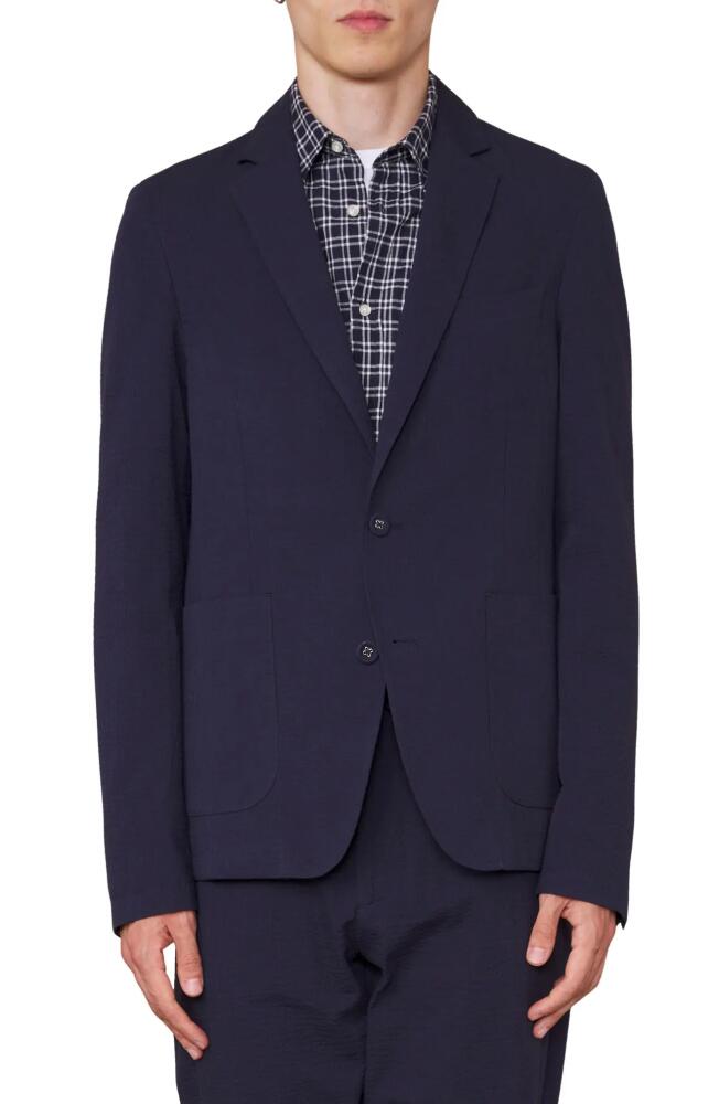 Officine Générale Nehemiah Seersucker Jacket in Navy Cover