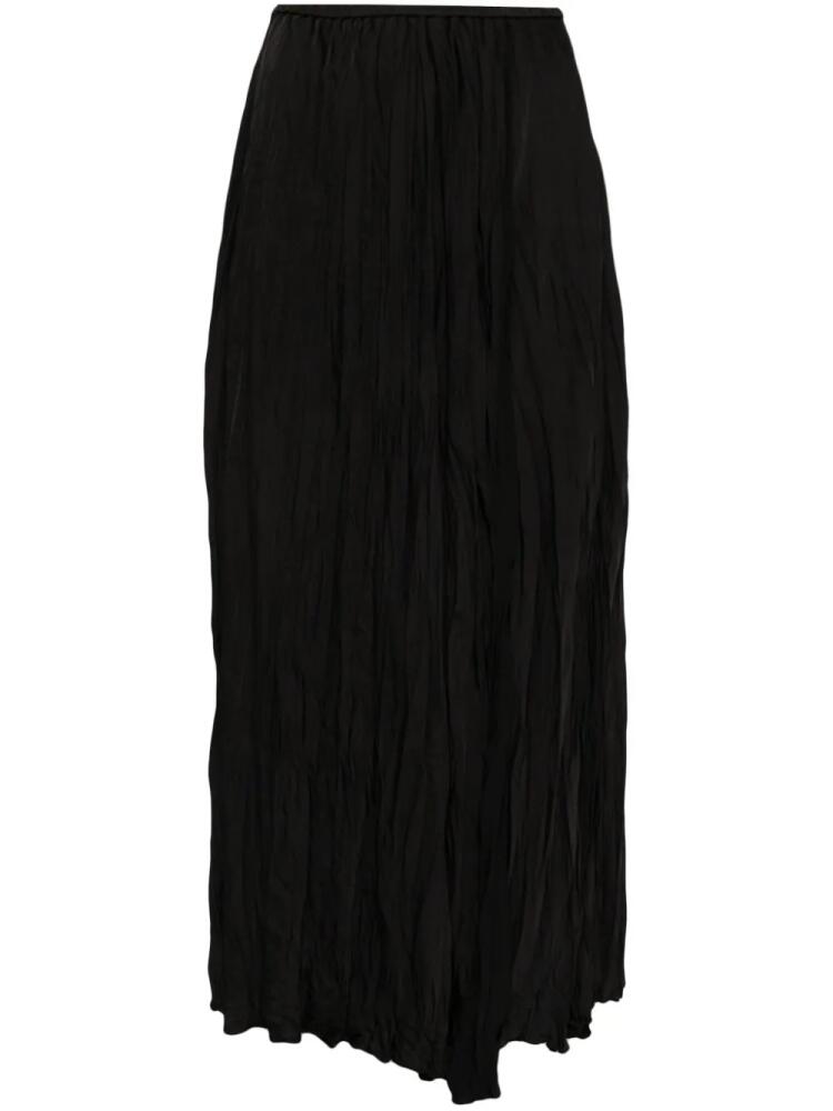 Forte Forte wrap crepe midi skirt - Black Cover