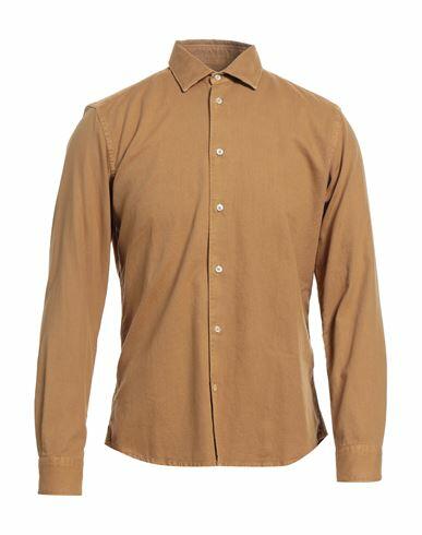 Altea Man Shirt Camel Cotton Cover