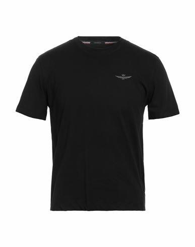 Aeronautica Militare Man T-shirt Black Cotton Cover