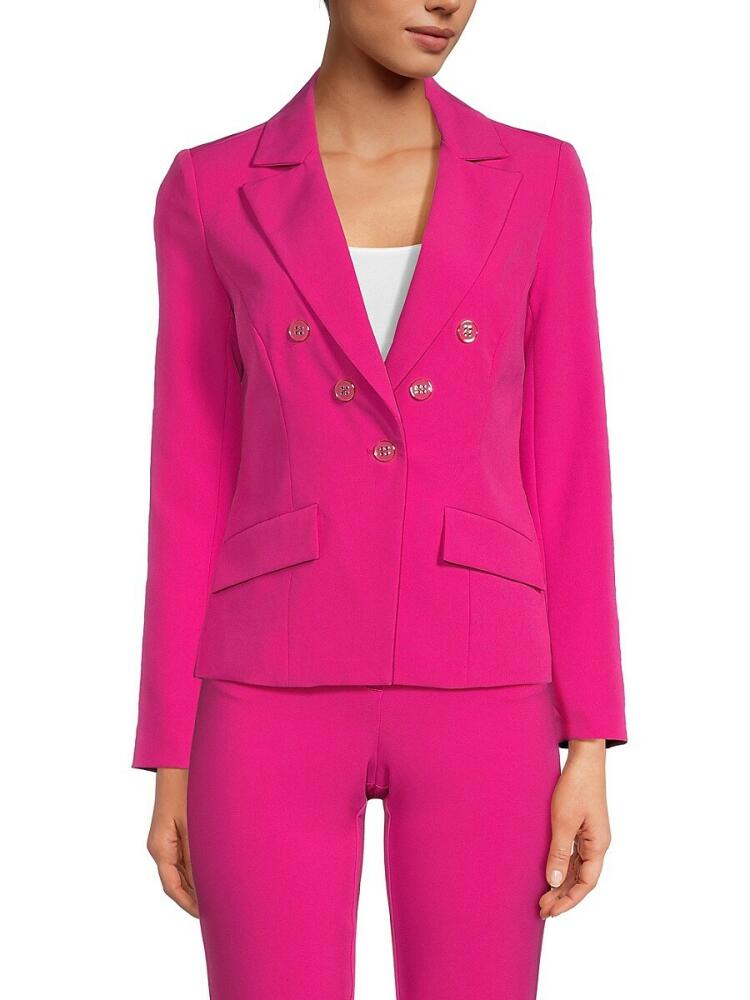 NANETTE nanette lepore Women's Double Breasted Blazer - Precious Pink Cover