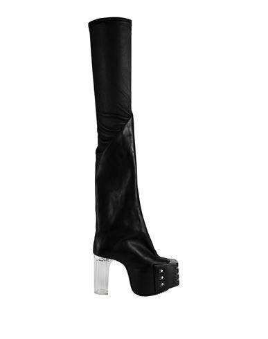 Rick Owens Woman Boot Black Leather Cover