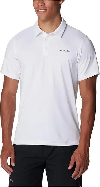 Columbia Tech Trail Polo (White) Men's Short Sleeve Pullover Cover