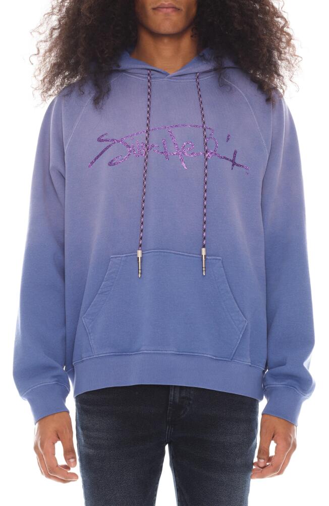 Cult of Individuality Hendrix Cotton Graphic Hoodie in Purple Cover