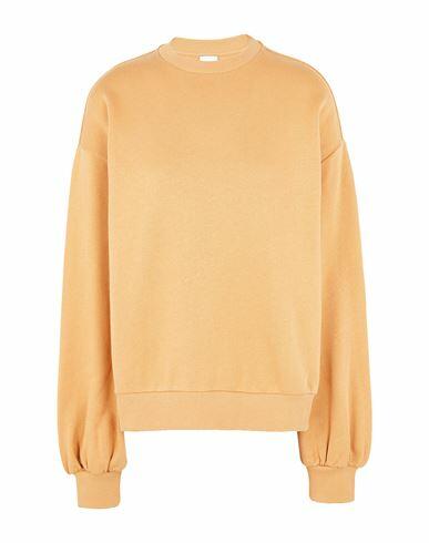 8 By Yoox Organic Cotton Drop Shoulder L/sleeve Sweatshirt Woman Sweatshirt Apricot Organic cotton Cover