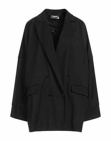 Jijil Woman Blazer Black Polyester, Viscose, Elastane Cover