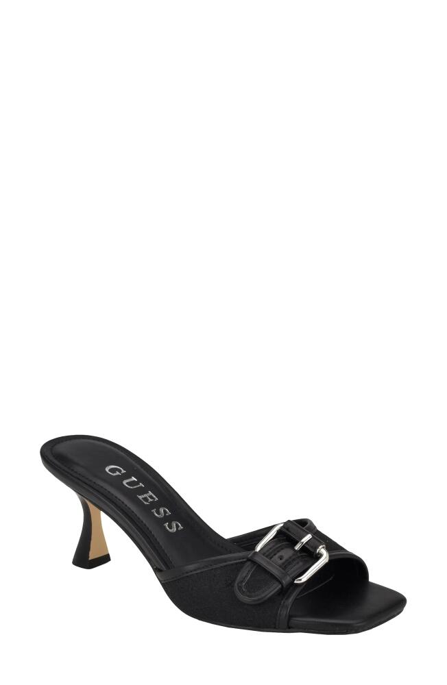 GUESS Dista Slide Sandal in Black/Black Cover