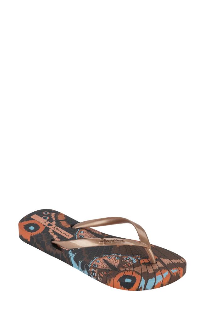 Ipanema Animale Print III Flip Flop in Brown Multi Cover