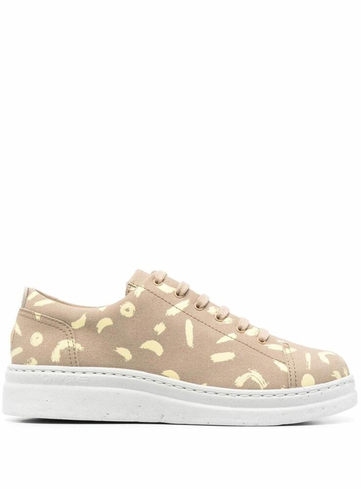 Camper abstract-pattern lace-up sneakers - Neutrals Cover