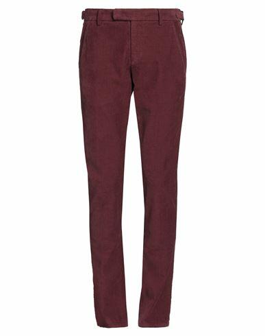 Dondup Man Pants Burgundy Cotton, Elastane Cover