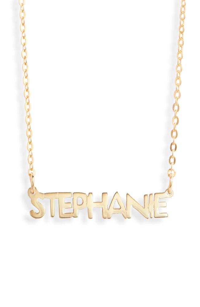 Argento Vivo Sterling Silver Argento Vivo Small Personalized Name Necklace in Gold Cover