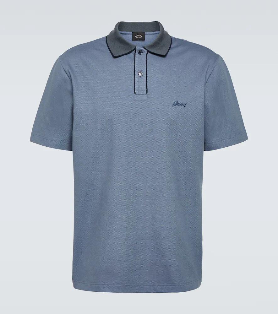 Brioni Cotton piqué polo shirt Cover