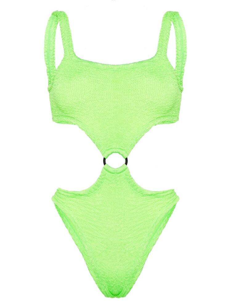 PARAMIDONNA Olivia seersucker swimsuit - Green Cover