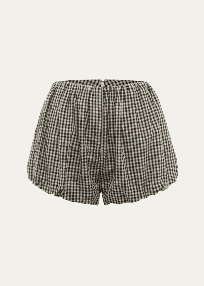 Posse Aurelia Cotton Gingham Shorts Cover