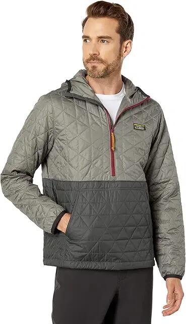 L.L.Bean Katahdin Insulated Pullover Color-Block (Graphite/Shale Gray) Men's Clothing Cover