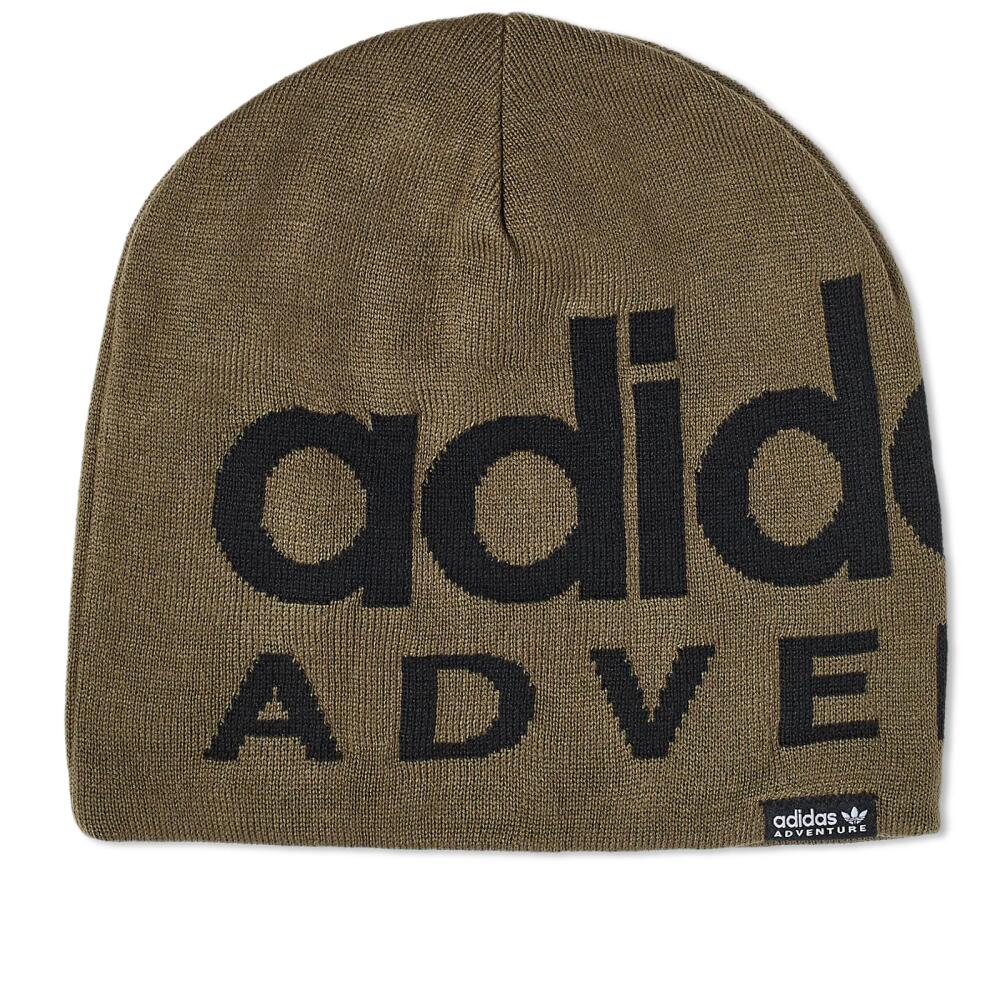 Adidas Men's Adventure Beanie in Olive Strata/Black Cover