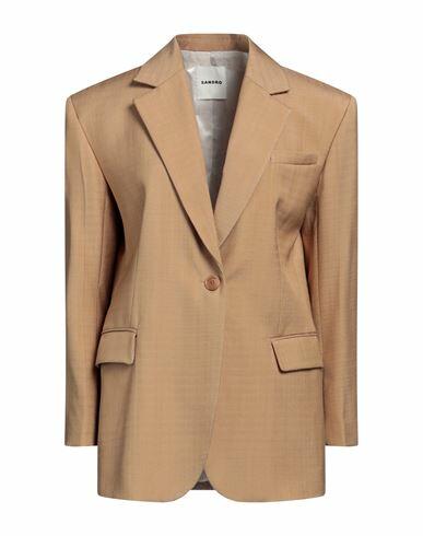 Sandro Woman Blazer Beige Viscose Cover