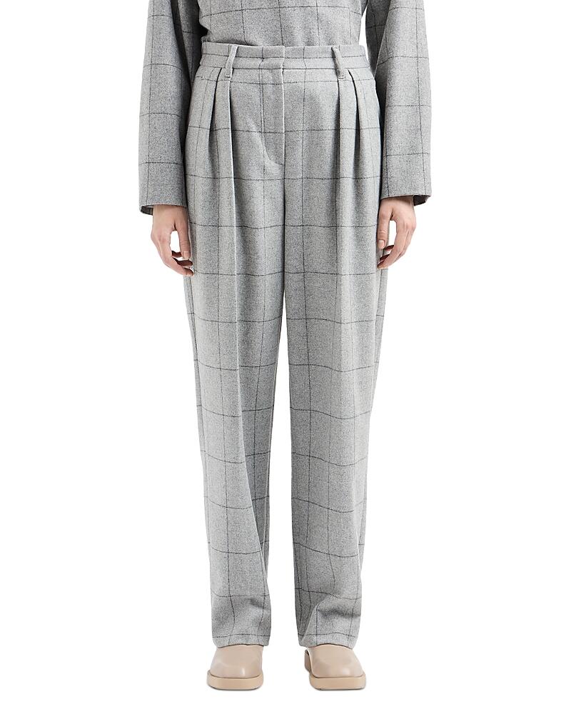 Emporio Armani Windowpane Print Pants Cover