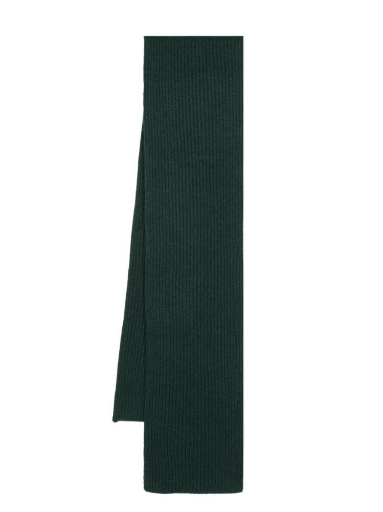 Boglioli ribbed-knit cashmere scarf - Green Cover