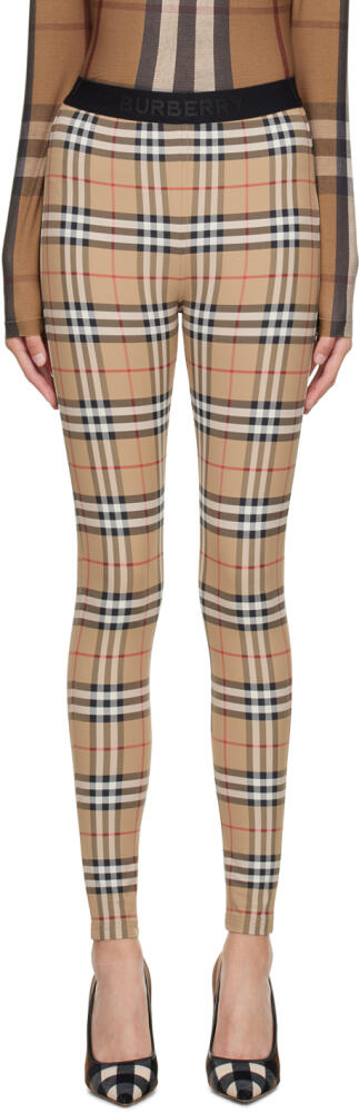 Burberry Beige Belvoir Leggings Cover