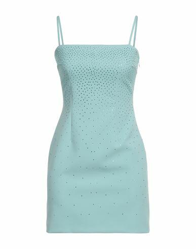 Blumarine Woman Mini dress Sky blue Polyester, Elastane Cover