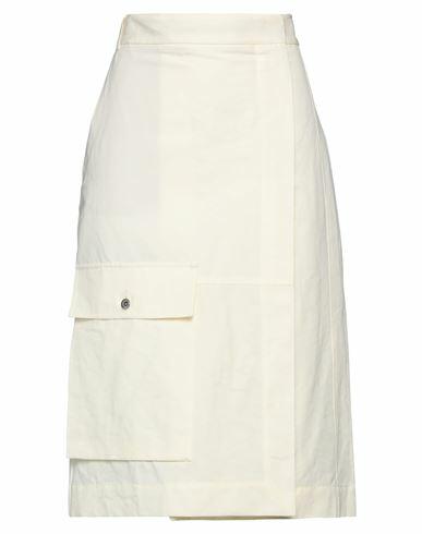 Rochas Woman Midi skirt Cream Cotton, Linen Cover