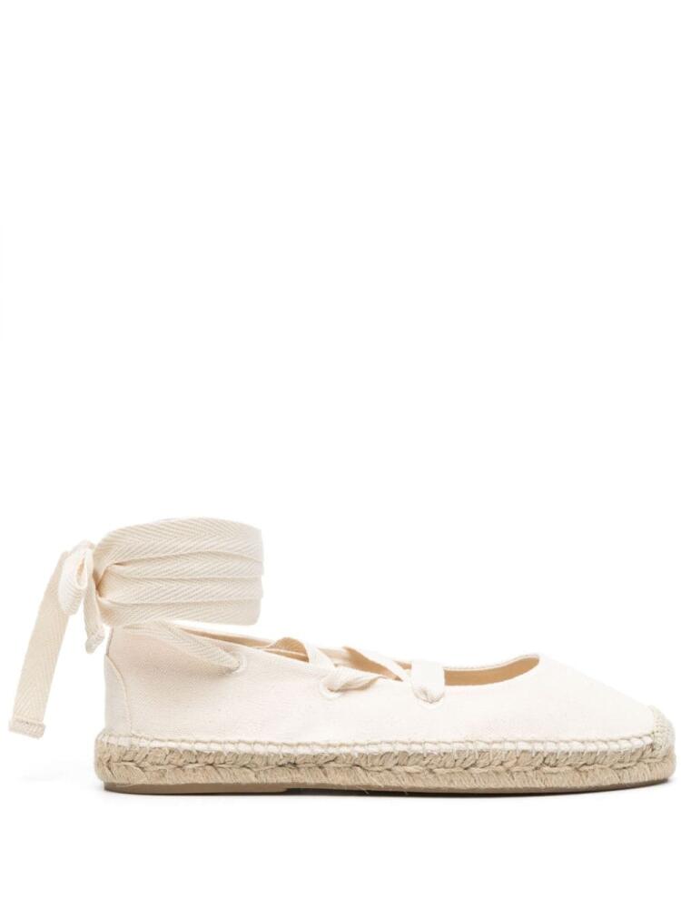 Polo Ralph Lauren lace-up flat espadrilles - White Cover