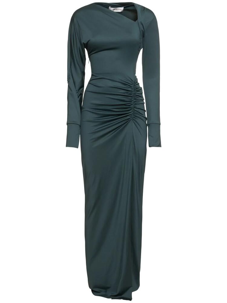 VICTORIA BECKHAM Slash-neck Jersey Gown Cover