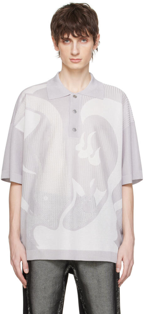 Feng Chen Wang Gray Jacquard Polo Cover