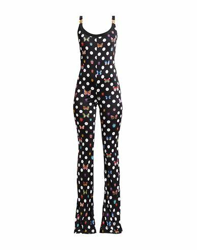 Versace Woman Jumpsuit Black Viscose, Acetate Cover