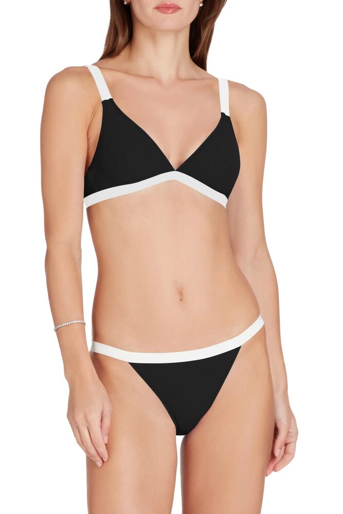 VALIMARE St Barths Colorblock Bikini Top in Black Cover