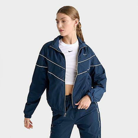 Nike Women's Windrunner Loose UV Woven Full-Zip Jacket in Blue/Armory Navy Cover